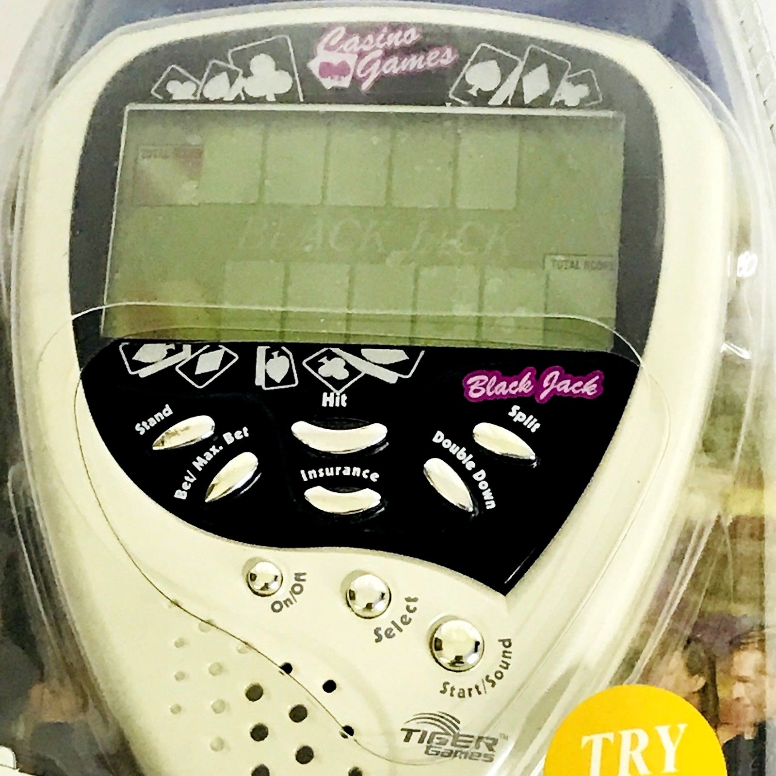 Tiger Electronics LCD Black Jack Casino Game New in Sealed Package