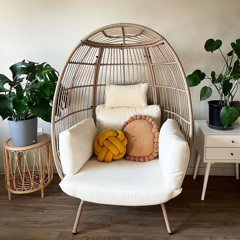 With Stand Cushions Balcony