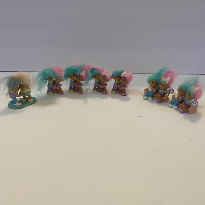 Lot Of 7 Russ Troll Easter Couples PVC