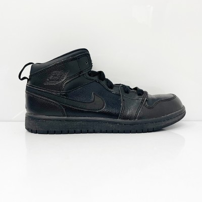 

Nike Boys Air Jordan 1 640734-030 Черные баскетбольные кроссовки Размер 3Y, Черный, Air Jordan 1
