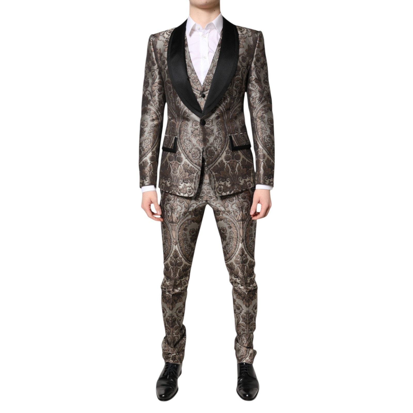 DOLCE&GABBANAスーツ DOLCE & GABBANA Suit Multicolor Jacquard Single Breasted 3