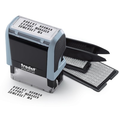 4912/SS Printy 4.0 Typomatic, pastel blue, pad black