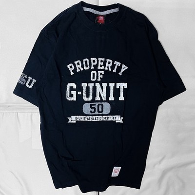 Vintage y2k Ecko 50 Cent property of g unit t Shirt tee   collegiate logo  Small