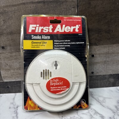 FIRST ALERT General Use Battery Operated Smoke Alarm Detector SA67C Ionization 