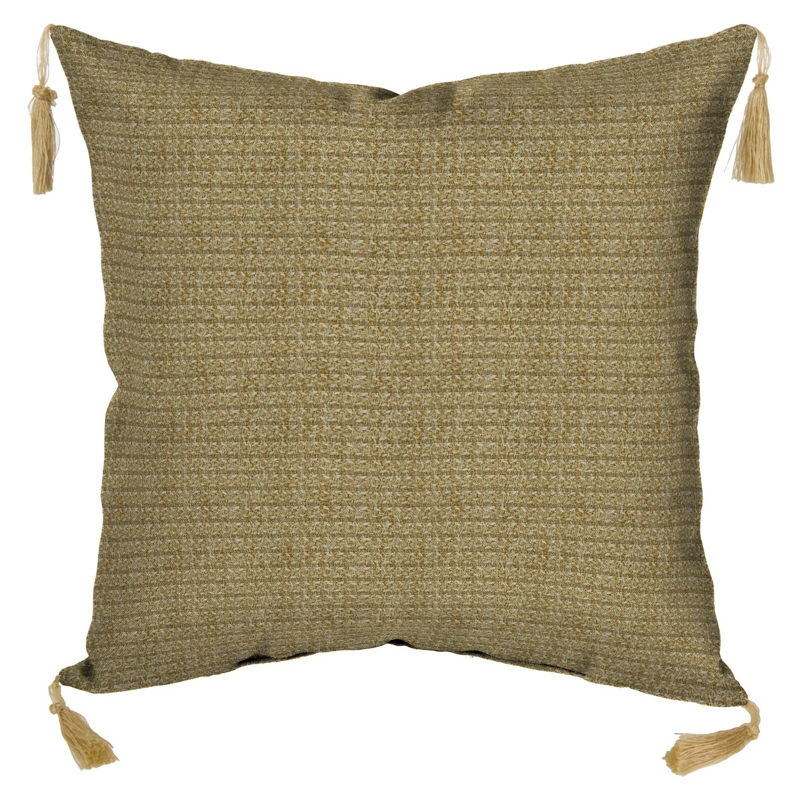 Bombay Outdoors Trevor Stripe Espresso Toss Pillow with Tassels 2-Pack