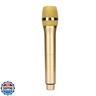 GOWENIC Microphone,Metal Dual Professional UHF Cordless Dynamic Mic Handheld Microphone System, for Home Karaoke, Meeting, Party, Church, DJ, Wedding(Gold)