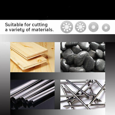 50 PCS Diamond Cutting Wheel Saw Blades Cut Off Discs Set for Dremel Rotary Tool