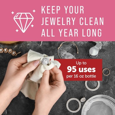 Ultrasonic Jewelry Cleaner Solution - 16 oz Concentrated Bottle