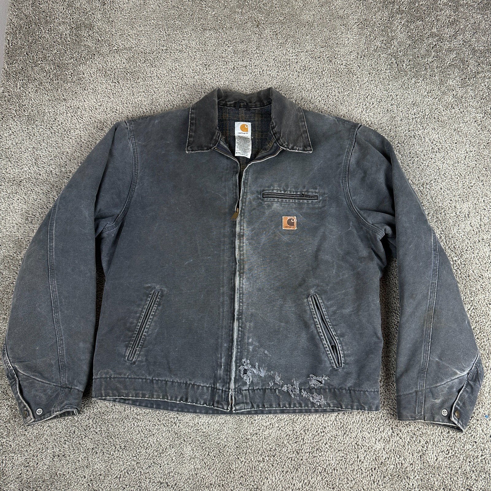 ジャケット・アウター detroit.t USA made 00s Carhartt Detroit Jacket Grey XL Size Vintage