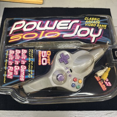 Rare Retro Vintage Power Joy Solo Arcade Video Game Plug And Play 50 Games NEW