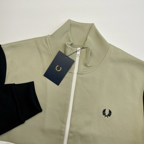 NWT Fred Perry Colour Block Track Jacket XL Light Oyster