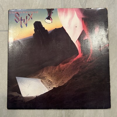 STYX Cornerstone SP3711 Sterling LP Vinyl VG+ Triptych Cover  Foil Sleeve1979