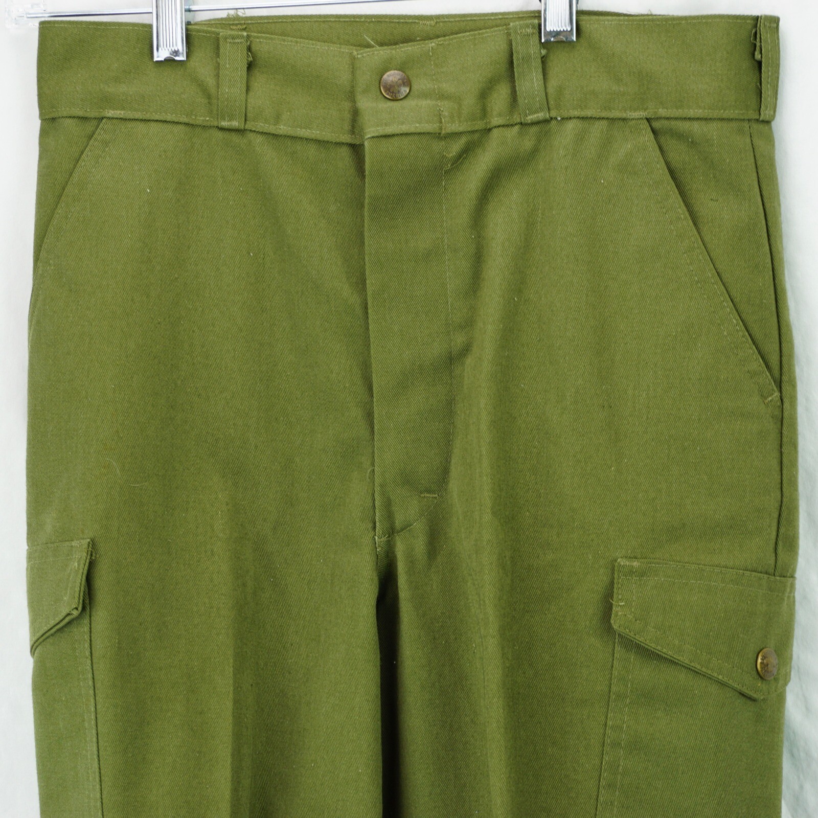 BOY SCOUT UNIFORM CARGO PANTS OLIVE GREEN SIZE 29 X 29