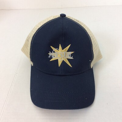 Mer Soleil Trucker Mesh Back Snapback Baseball Cap Winery Navy Blue Brown