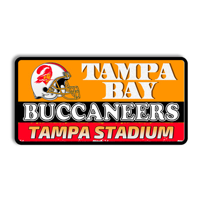 Metal sign Tampa Bay Buccaneers vintage Tampa Bay Buccaneers home stadium sign