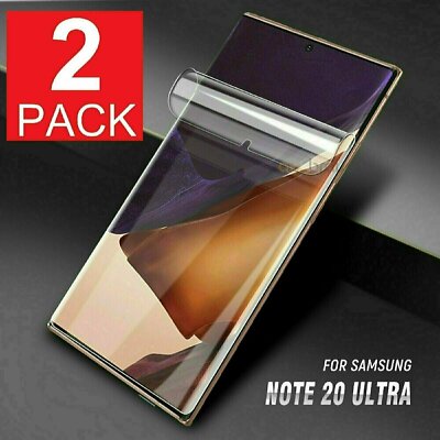 2-Pack HYDROGEL Screen Protector Samsung Galaxy S20 Ultra S10 S9 S8 Plus Note 20