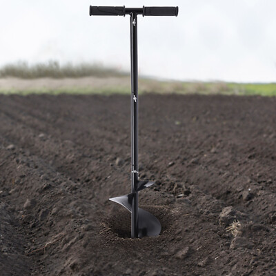 New Manual Fence Post Hole Auger Soil Digger Hole Borer Hand Digger Durable