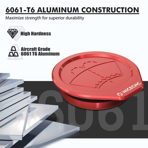 NICECNC Billet Aluminum Washer Fluid Reservoir Cap Red 61667264145 For BMW E46