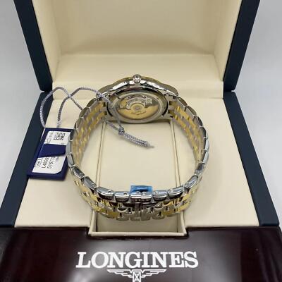 Pre-owned Longines Flagship 38.5mm Day-date Steel White Dial Automatic Watch L4.899.3.21.7