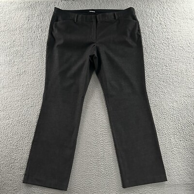 Express Womens Pants Gray Size 18 Editor Barely Boot Low Rise Polyester Blend