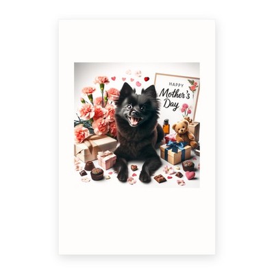 DistinctInk Mother's Day Greeting Card - Schipperke
