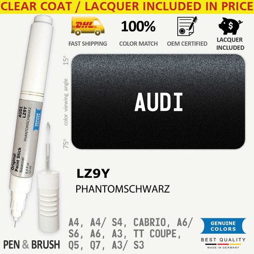 Lz9y Touch Up Paint For Audi Black A4 A4/s4 Cabrio A6/s6 A6 A3 Tt Coupe Q5 Q7 A3