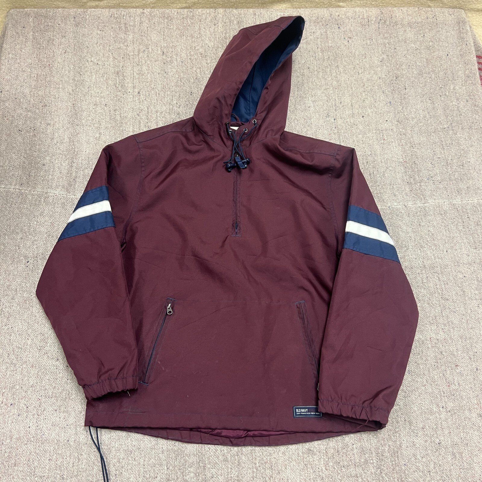 代引き人気 Vintage Old Navy Anorak Jacket Large Red 2000s Y2K ジャケット・アウター