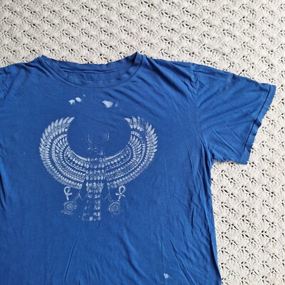 Vtg Ancient Egypt Phoenix Faded Distressed Faded Thin Short Sleeve T Shirt Large