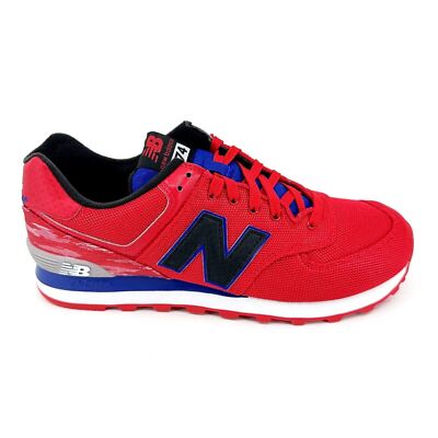 New Balance 574 Classics Summer Waves Red Blue White Mens Sneakers ML574SID