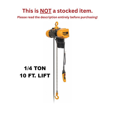 HARRINGTON SEQ ELECTRIC CHAIN HOIST | 500 LB CAPACITY, 10 FT LIFT