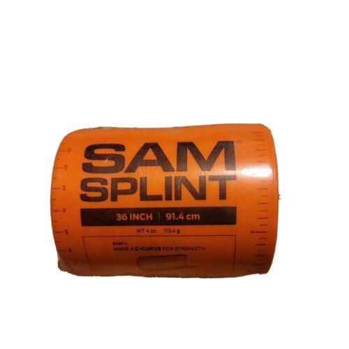 SAM SPLINT Rolled 36 Inch Orange/Blue Sam Medical 36"