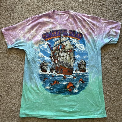 Liquid Blue ￼Grateful Dead Ship Of Fools Brand New T-shirt Rare Find Mens Sz 3XL