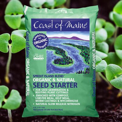 Coast of Maine Sprout Island Organic Seed Starter- 2 CU FT