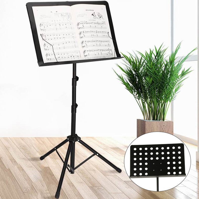 Notenständer Notenstativ Notenpult Stativ höheverstellbar 82cm-146cm DE