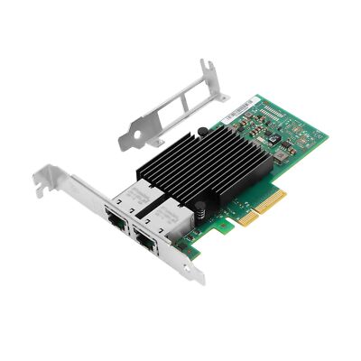 10Gb PCI-E NIC Network Card for Intel X550-T2, 1GbE/2.5GbE/5GbE/10GbE Copper ...