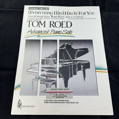 (Everything I Do) I Do It For You Robin Hood Sheet Music Advanced Piano Tom Roed