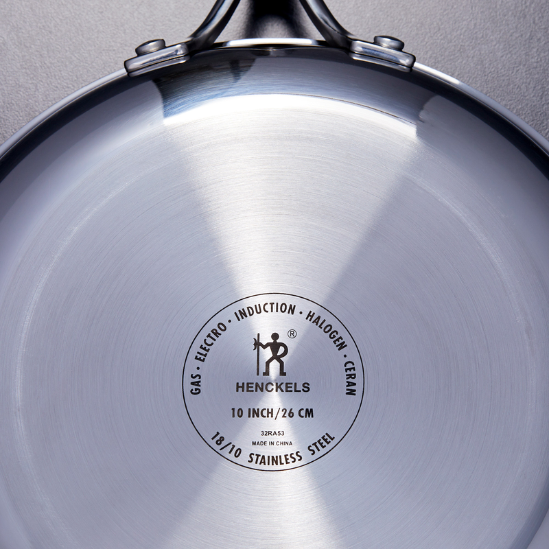 Henckels Paradigm Non-Stick 3-Piece Skillet Fry Pan Set, 8", 10" & 12" Stainless