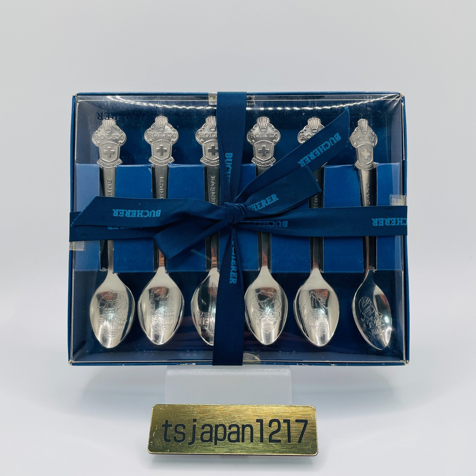 【新品】 非売品 ROLEX BUCHERER スプーン 6本セット BUCHERER ROLEX Commemorative Silver Spoon Set of 6 ROLEX