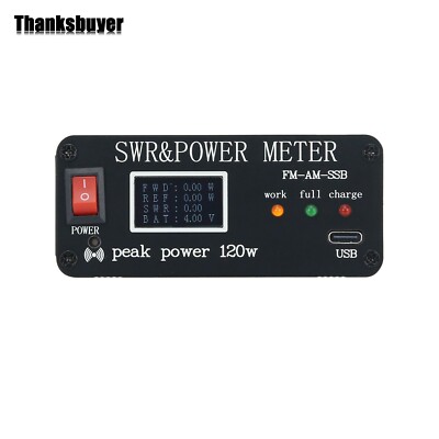 HamGeek 1.8M-50MHz SWR Power Watt Meter SWR &Power Meter FM AM CW HF Transceiver