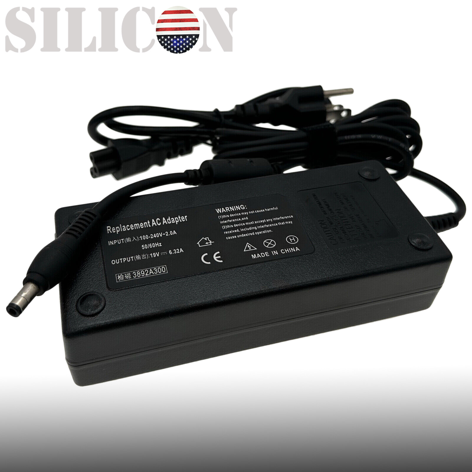 120W 19V 6.3A AC Adapter Charger For Lenovo Y410P Y510P Laptop Supply Cord