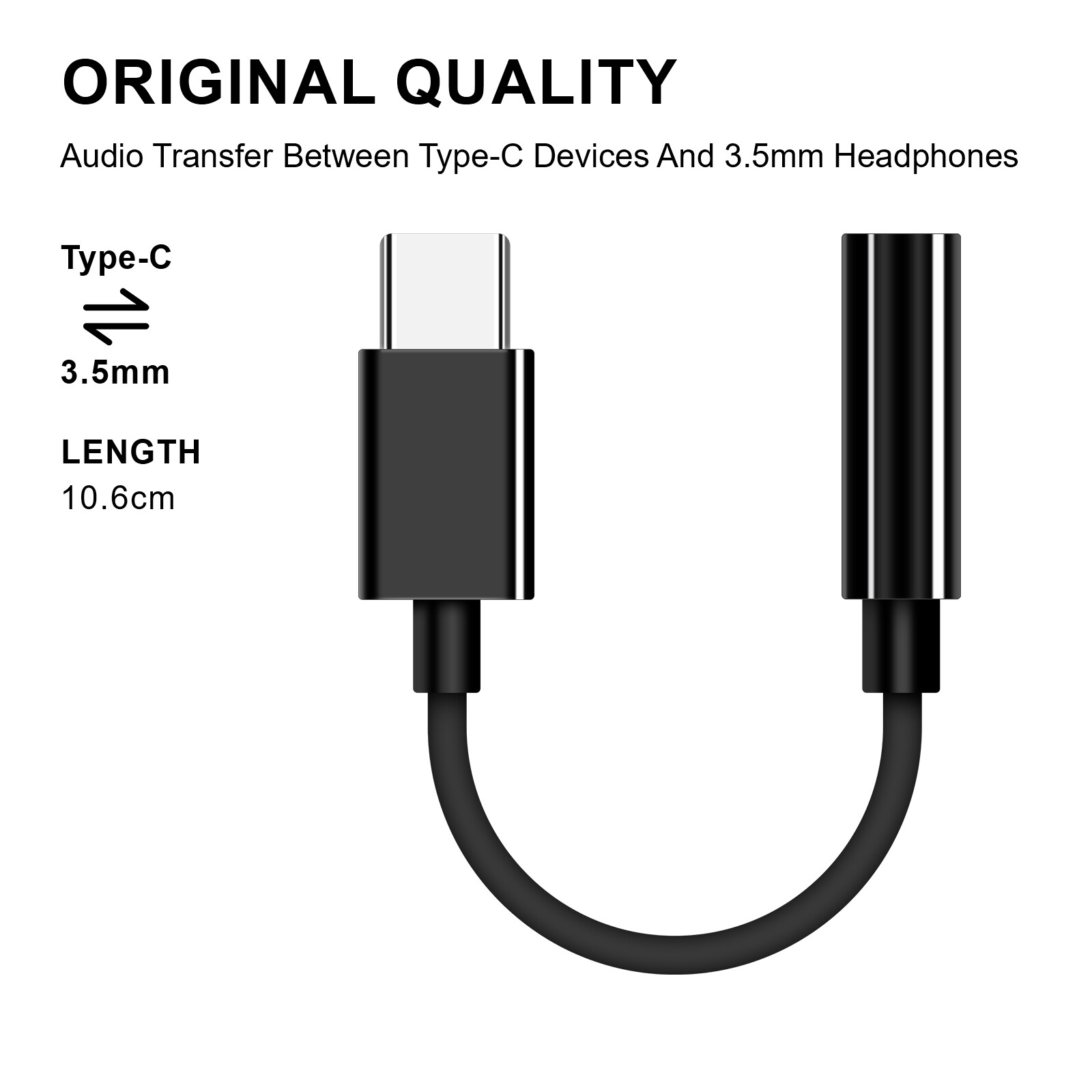 For Samsung Galaxy A14 A23 A54 5G USB-C to 3.5mm Aux Jack Adapter Earphone Cable