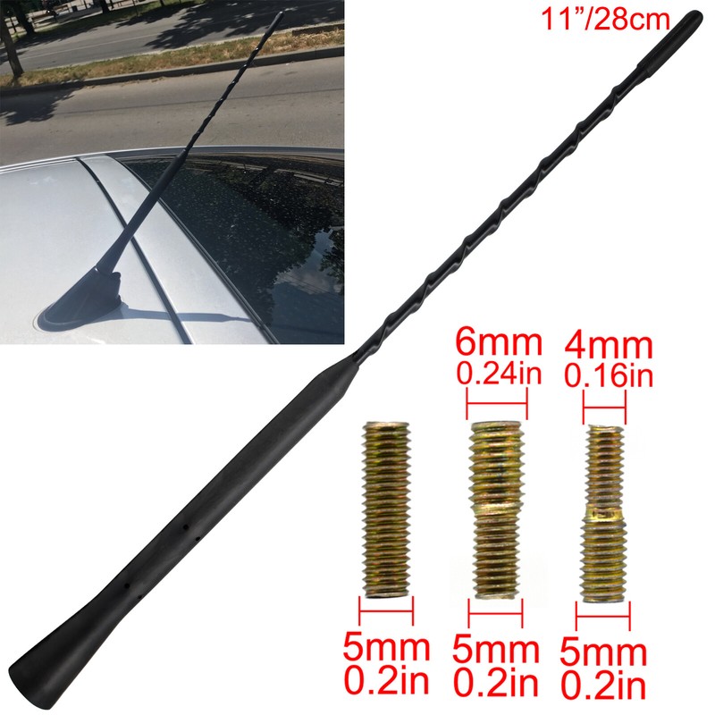 11” Car Antenna mast aerial Replacement Stereo Antennae Flexible Radio Antennae