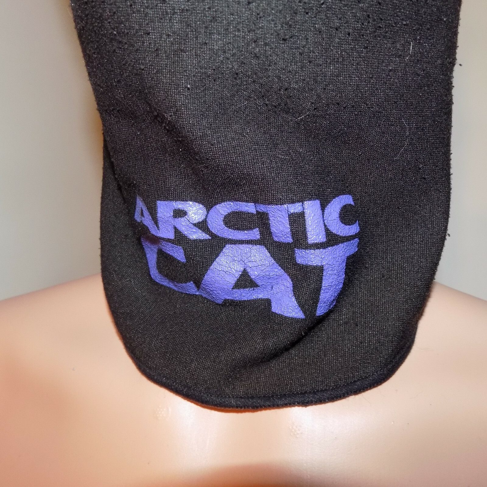 Arctic Cat Vintage 1990's Balaclava Snowmobile Mask Ski Hood Facemask Black Sled