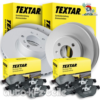 TEXTAR Bremsensatz Peugeot RCZ Vorn Ø302mm Hinten Ø290mm