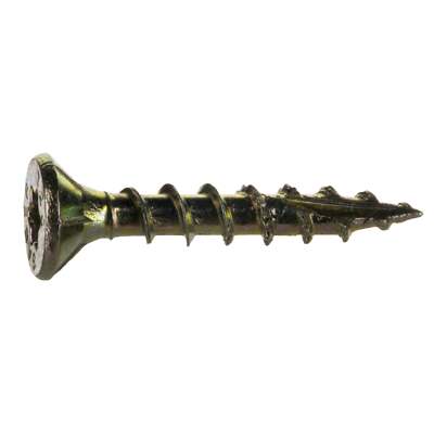 8 x 1'' Saberdrive Yellow Zinc Multi-Purpose Screws (40 pcs.)