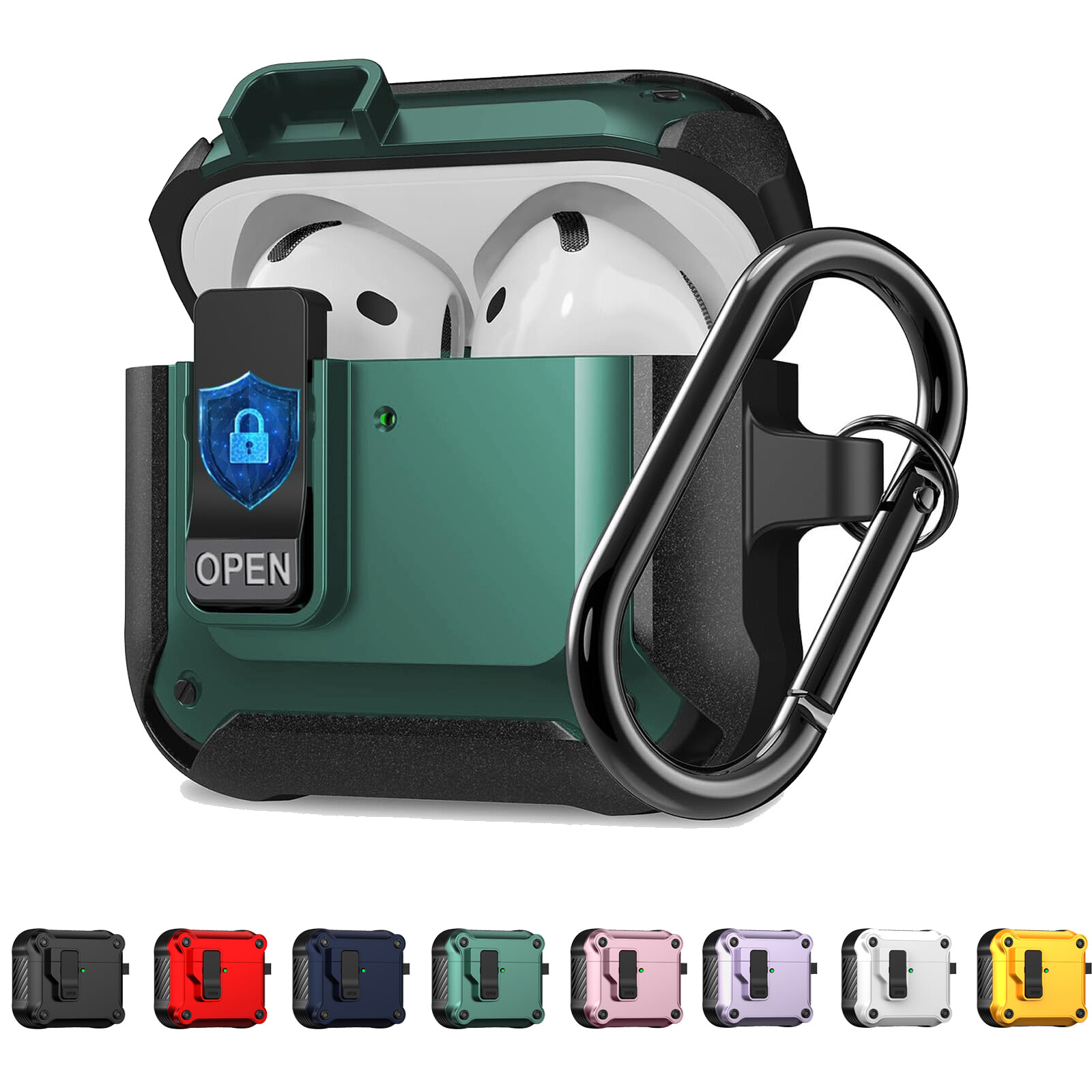 【kanatan】 Airpods Protective Keychain Case Cover For AirPods 4/Pro 3rd / 2nd /1st