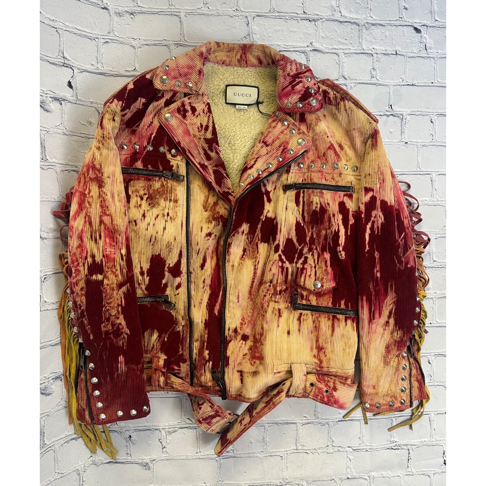 Gucci Blind For Love Tie-Dye Print Biker Jacket | eBay Gucci Blind For Love Tie-Dye Print Biker Jacket | eBay