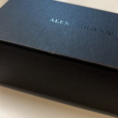Pre-owned Alexander Mcqueen Gray Flat Top Sunglasses W/ Gold Details,
