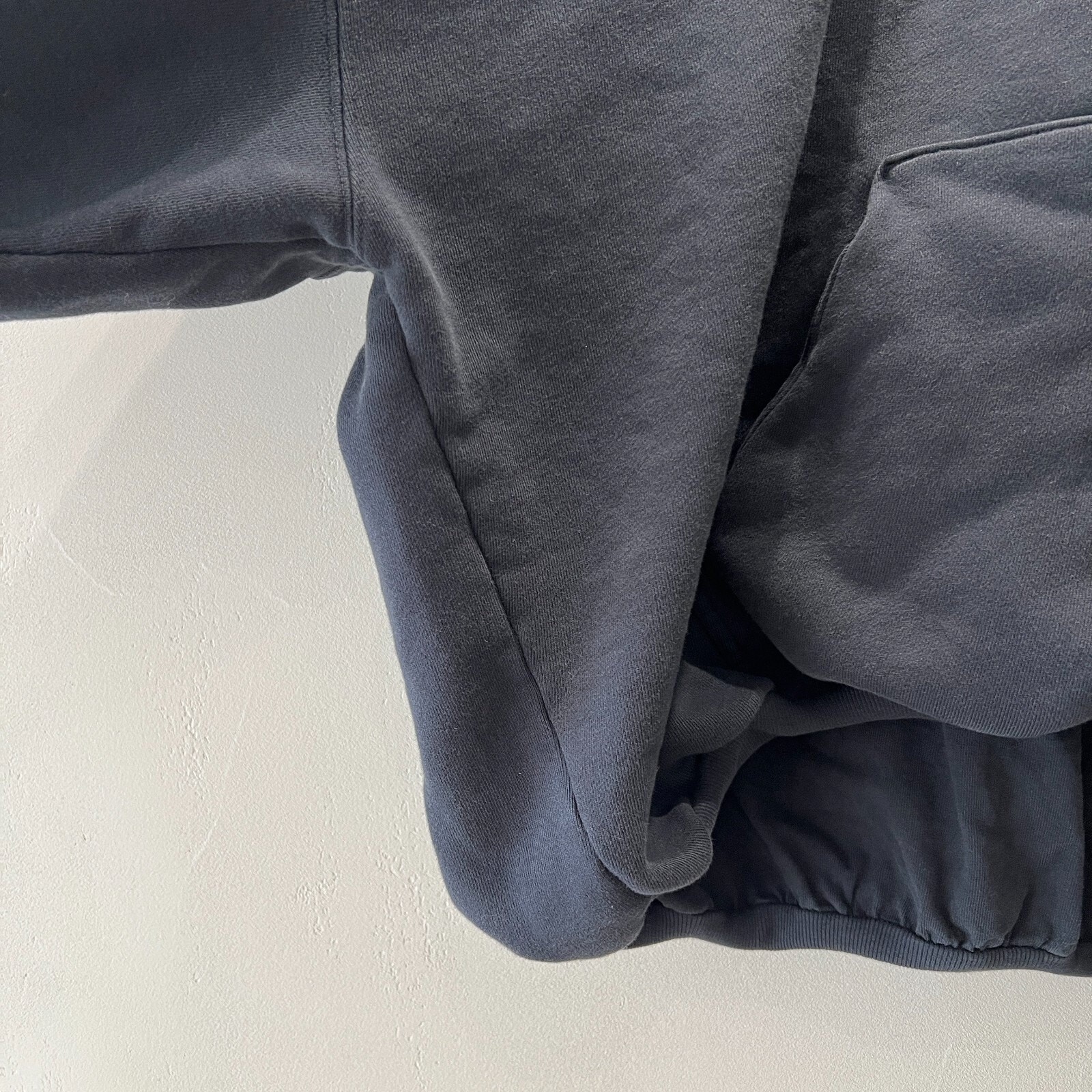 Pre-owned Yeezy Gap Engineered By Balenciaga Dove Hoodie Washed Black 472996-00