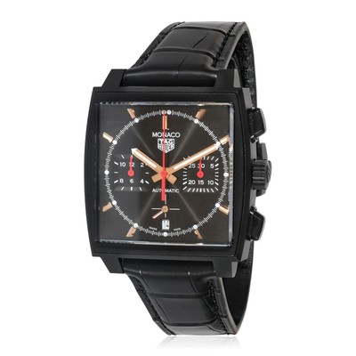 Pre-owned Heuer Tag  Monaco "dark Lord" Cbl2180.fc6497 Men's Watch In Titanium